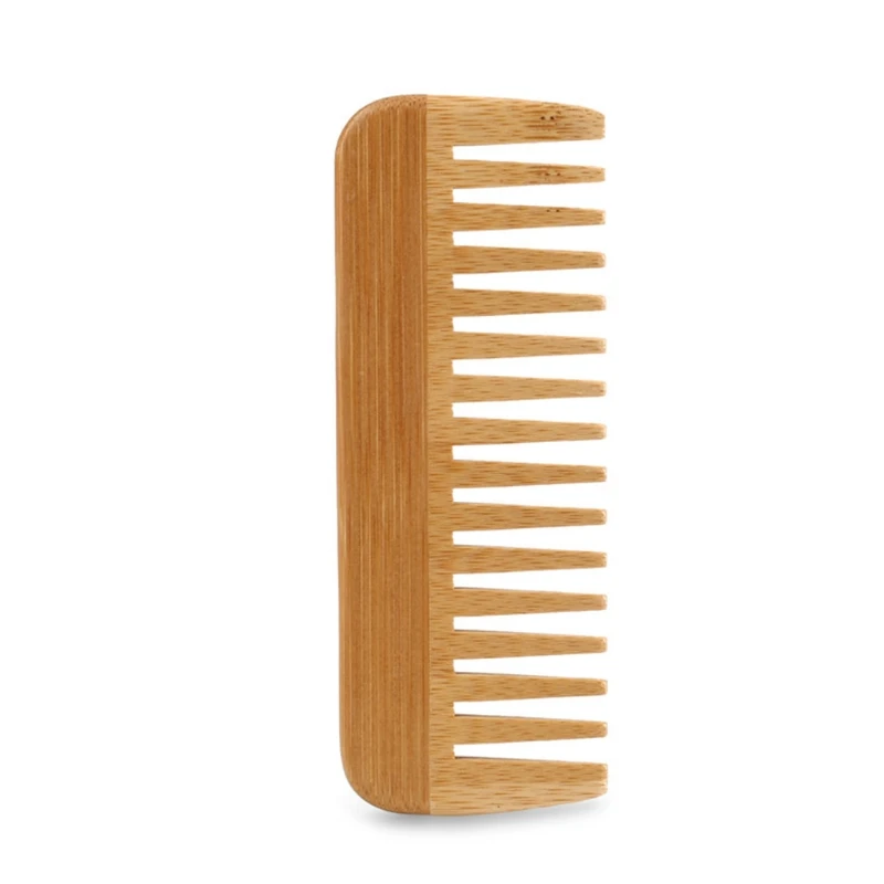 Detangling Wide Comb - 천연 대나무 넓은 이빨 빗, 제모