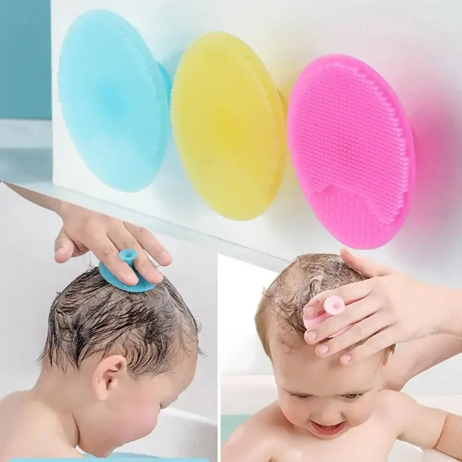 Hair Care For Baby - 아기 유아 목욕용 실리콘 샴푸 브러쉬,