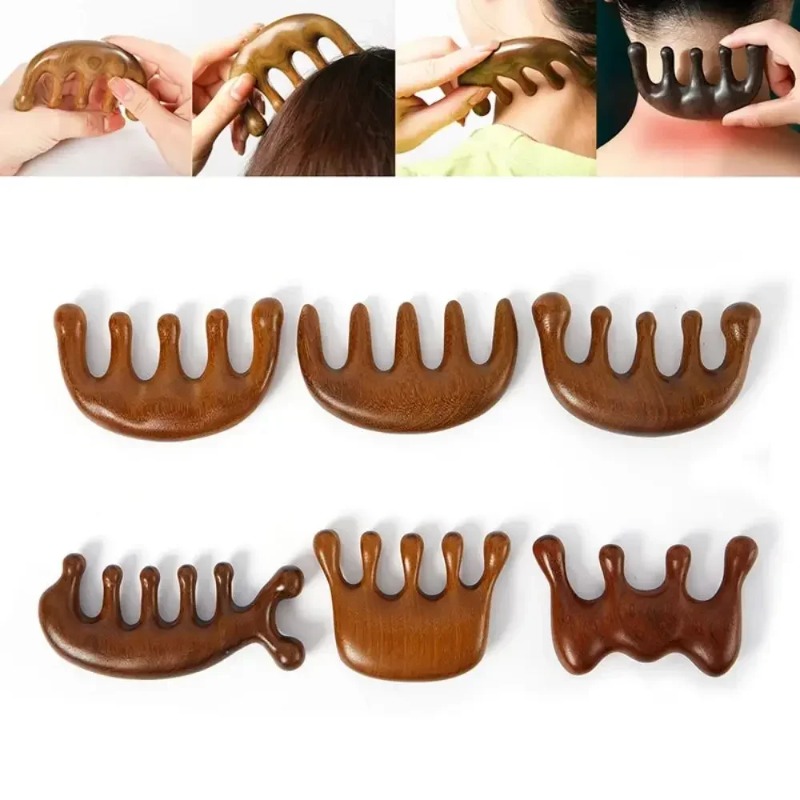Detangling Wide Comb - 구아샤 마사지 빗 넓은 빗살 얼굴