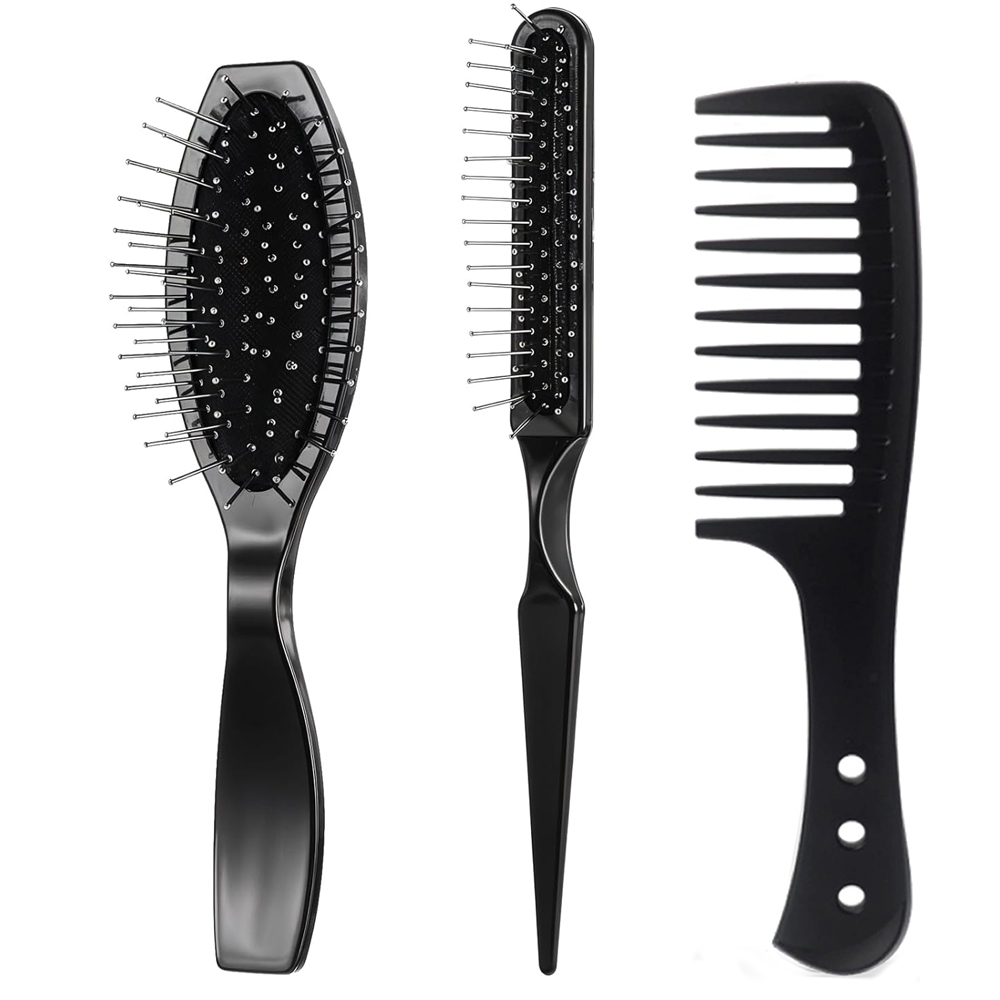 Detangling Wide Comb - 가발 브러쉬 세트, 루프 가발 브러쉬,