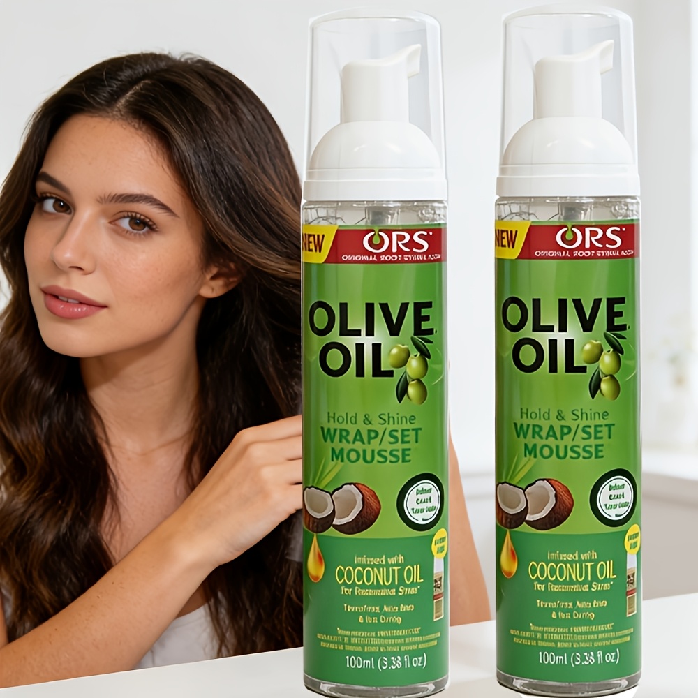 Hair Care Olive Oil - 컬링 스타일링 케어 무스, 가발 스타일링