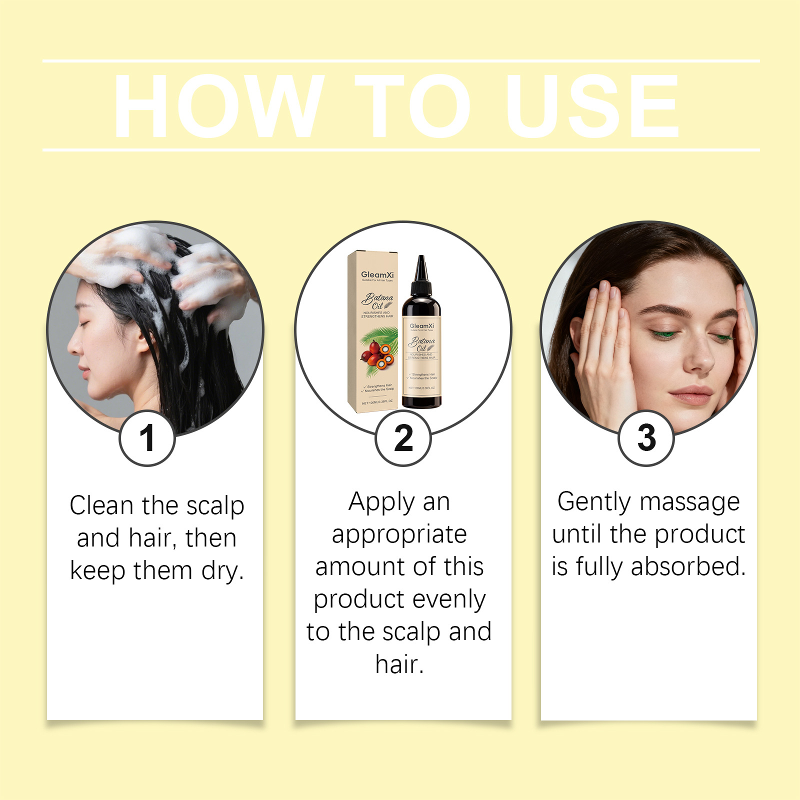 Hair Care Natural - 바타나 헤어 에센셜 오일 모발 뿌리