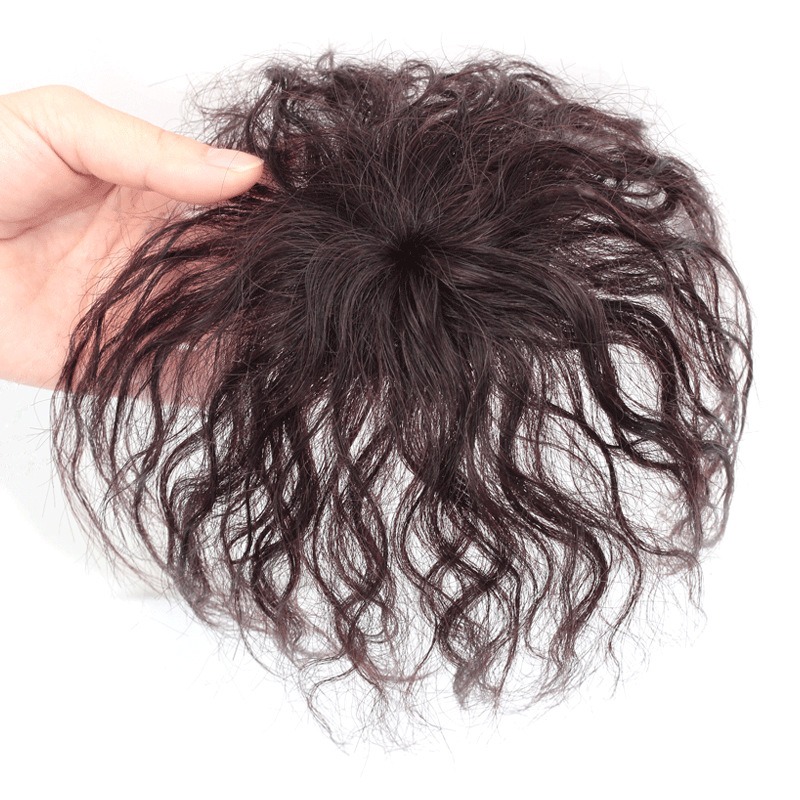 Hair Care Women - 메커니즘 휴먼 헤어 6X6Cm 곱슬머리 가발