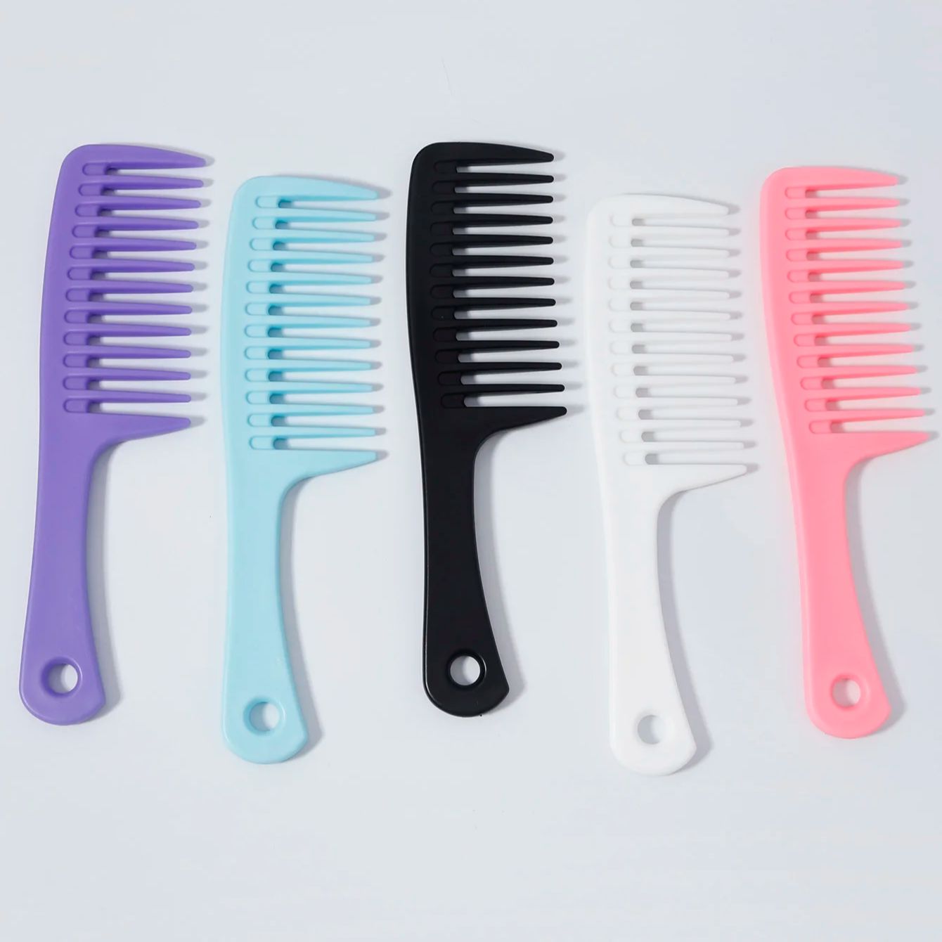 Detangling Wide Comb - 미용용 넓은 빗살 스타일링 빗, 정전기