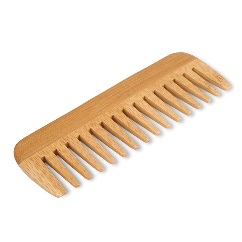 천연 대나무 넓은 이빨 빗, 제모 빗, 정전기 방지 나 - Detangling Wide Comb 리뷰 및 가격