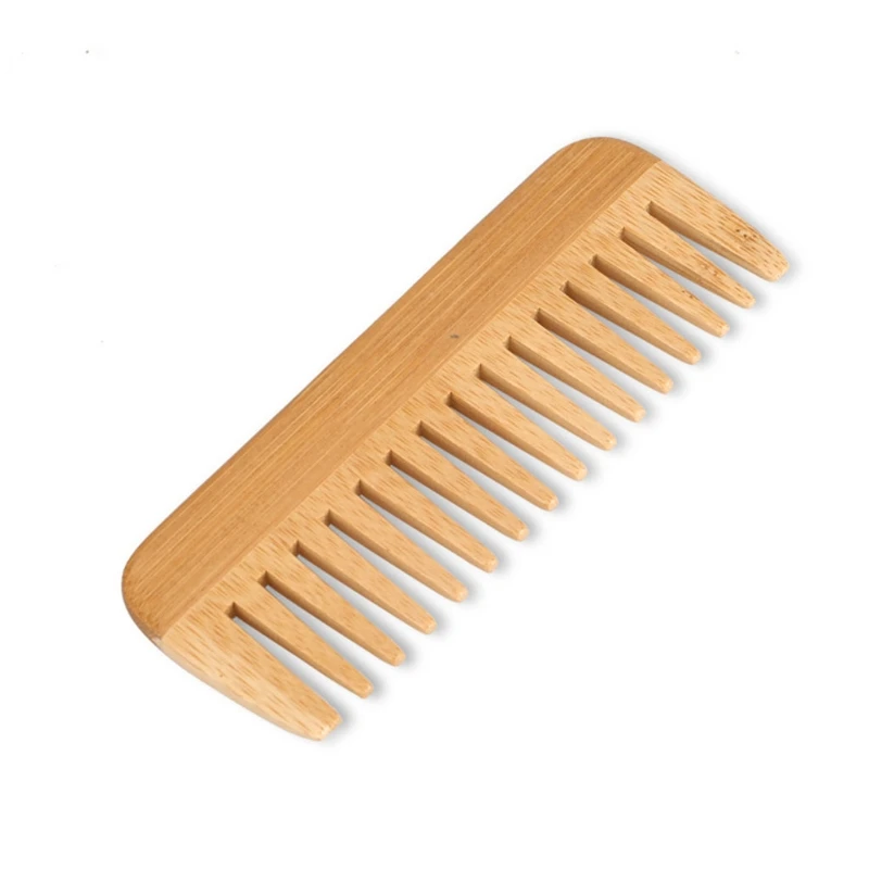 천연 대나무 넓은 이빨 빗, 제모 빗, 정전기 방지 나 - Detangling Wide Comb 리뷰 및 가격
