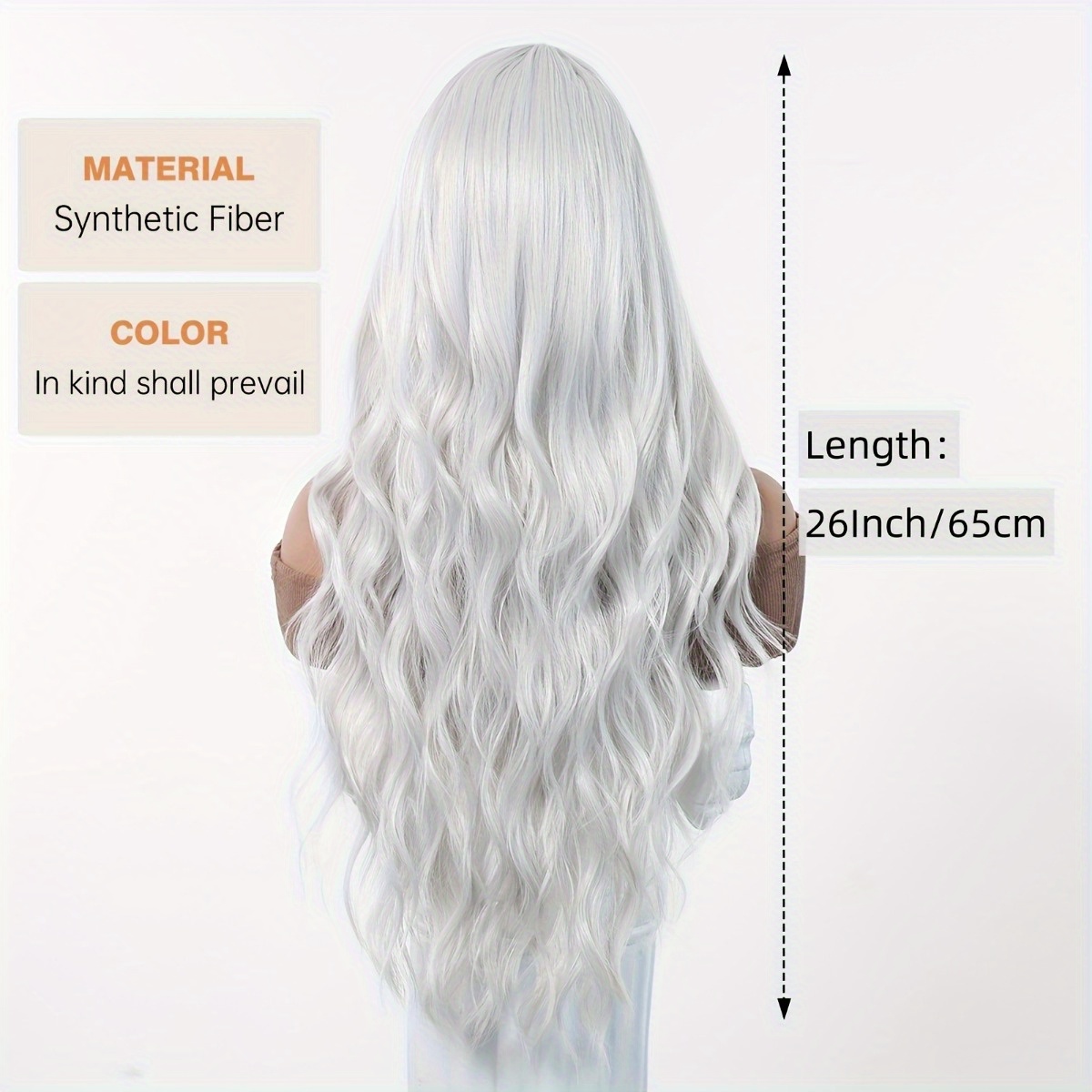안신 브랜드 합성 섬유 가발: 은백색 자연스러운 큰 웨 - Hair Care Natural 리뷰 및 가격