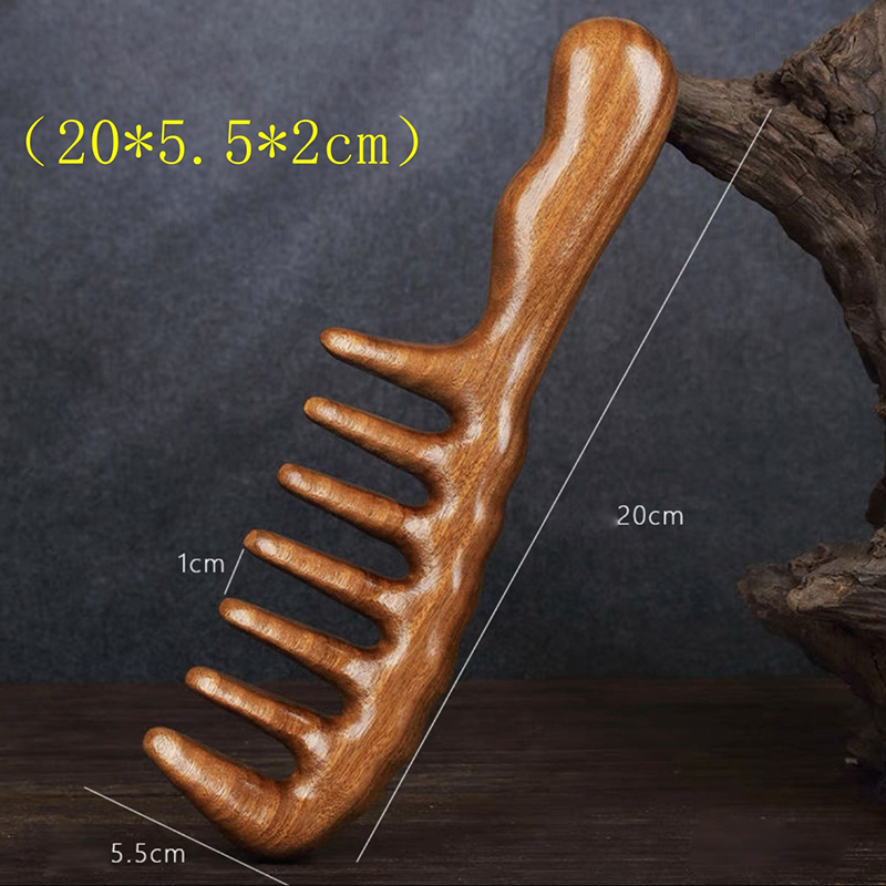 천연 백단향 헤어 빗 정전기 방지 나무 빗 마사지기 긴 - Detangling Wide Comb 리뷰 및 가격