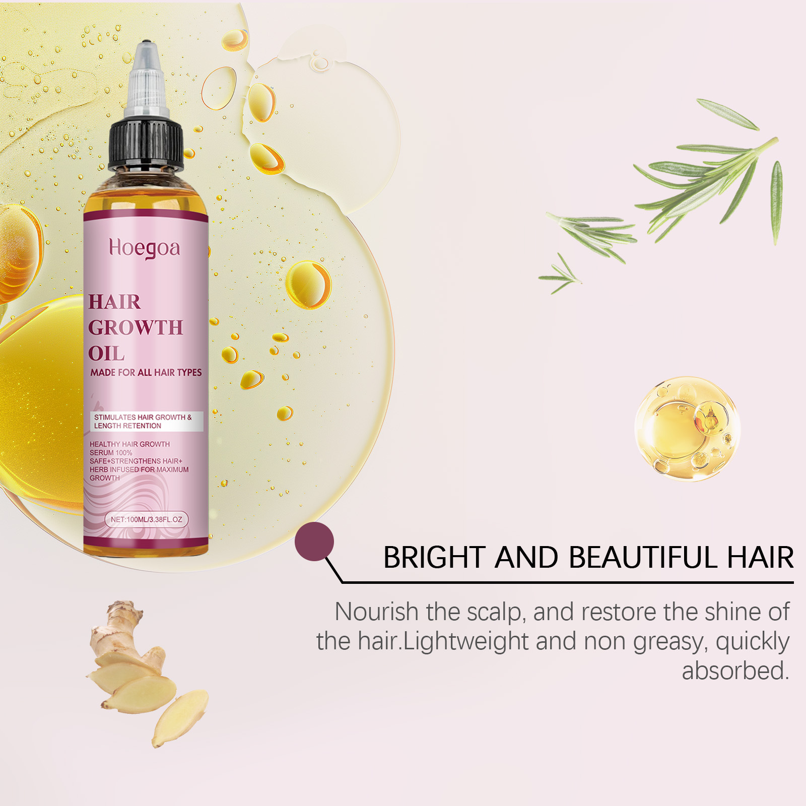 모발 성장 오일 갈라진 모발 끝 부분 복구 건조하고 곱 - Hair Care Natural 리뷰 및 가격