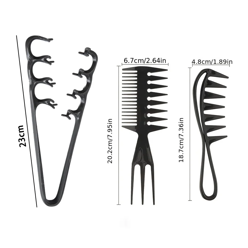 2/3개입 빗 세트 볼륨업 와이드 톱 브러시 플러피 텍 - Detangling Wide Comb 리뷰 및 가격