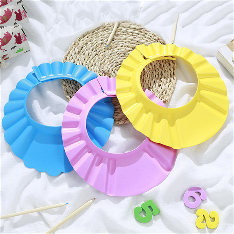 3 색 어린이 조정 가능한 안전 샴푸 샤워 캡 목욕 보 - Hair Care For Baby 리뷰 및 가격