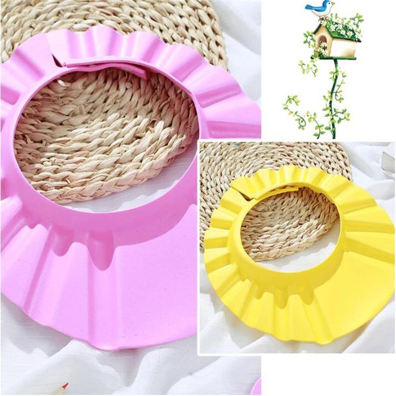 3 색 어린이 조정 가능한 안전 샴푸 샤워 캡 목욕 보 - Hair Care For Baby 리뷰 및 가격