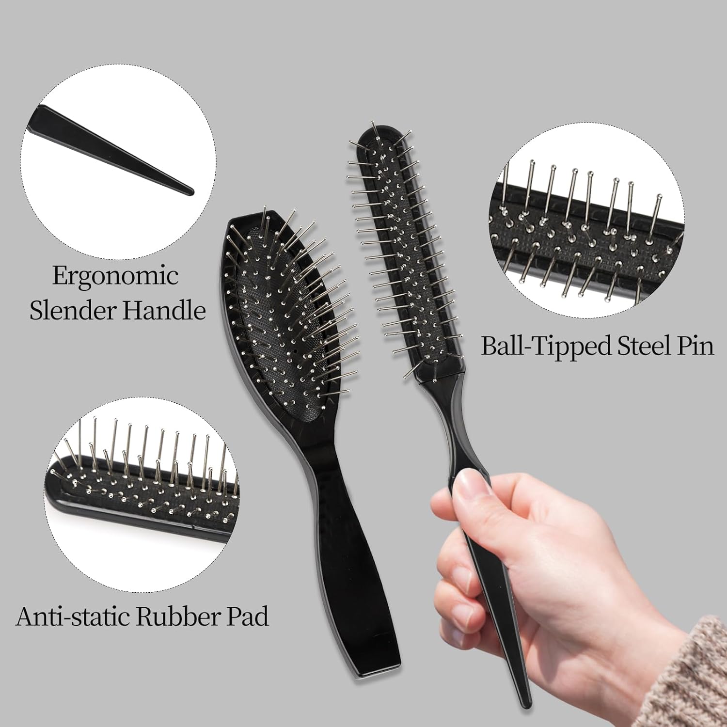 가발 브러쉬 세트, 루프 가발 브러쉬, 헤어 익스텐션용 - Detangling Wide Comb 리뷰 및 가격
