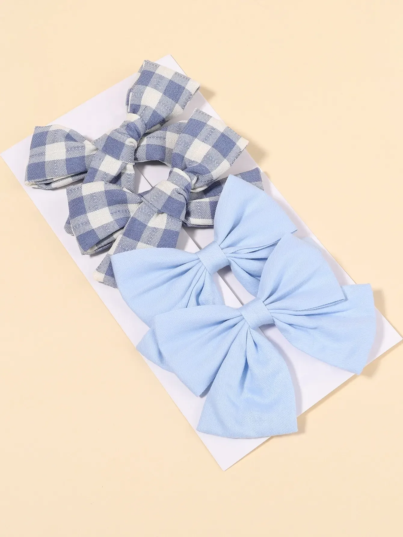 4 개/대 아기 소녀를위한 귀여운 격자 무늬 활 헤어  - Hair Care For Baby 리뷰 및 가격