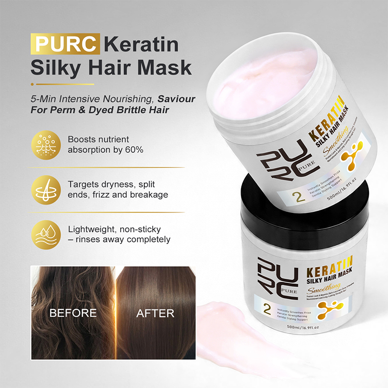 PURC 케라틴 트리트먼트 헤어 케어 세트 스트레이트닝 - Hair Care Hair Mask 리뷰 및 가격