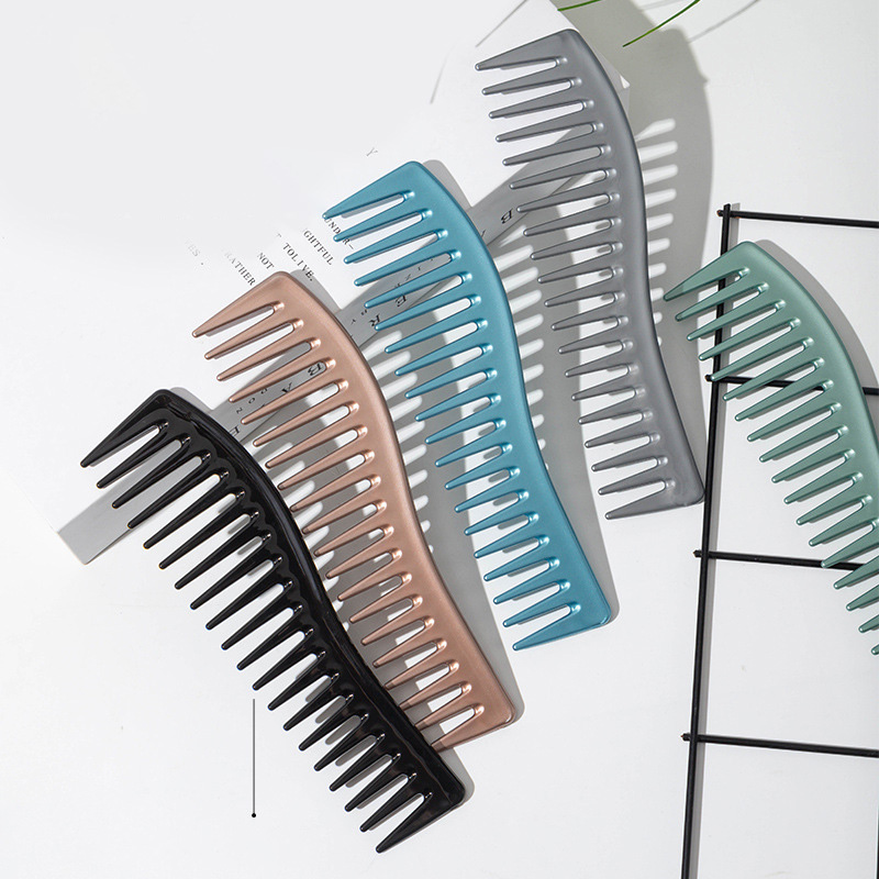 곡선형 상어 이빨 모양의 넓은 빗살, 스프레이 도장 공 - Detangling Wide Comb 리뷰 및 가격