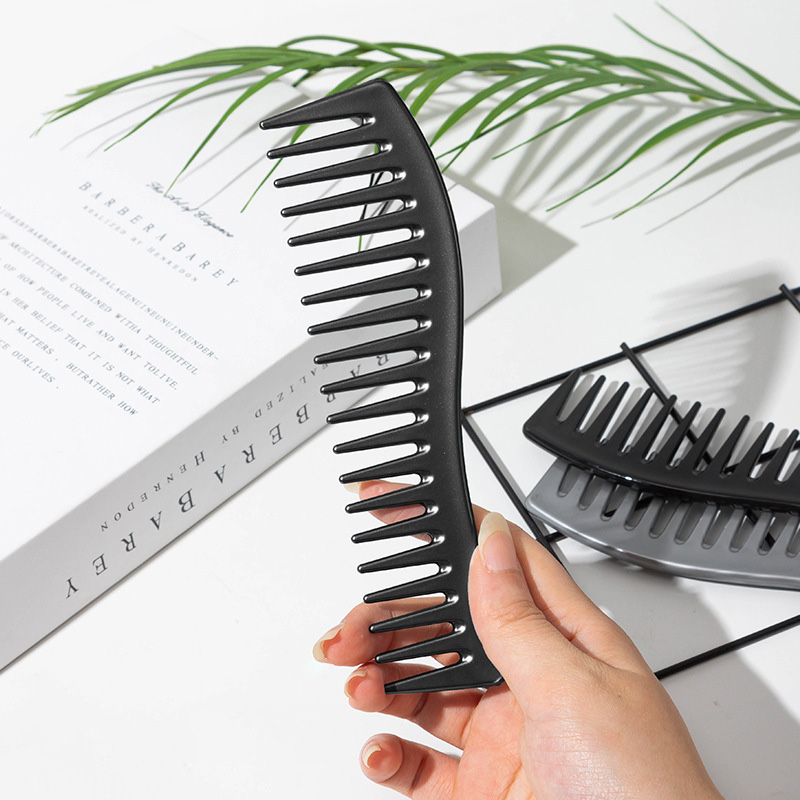 곡선형 상어 이빨 모양의 넓은 빗살, 스프레이 도장 공 - Detangling Wide Comb 리뷰 및 가격
