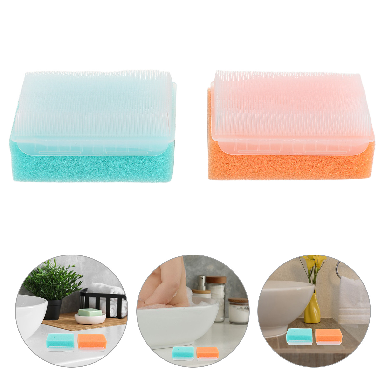2pcs 베이비 워시 브러쉬 스폰지 신생아를위한 부드러 - Hair Care For Baby 리뷰 및 가격