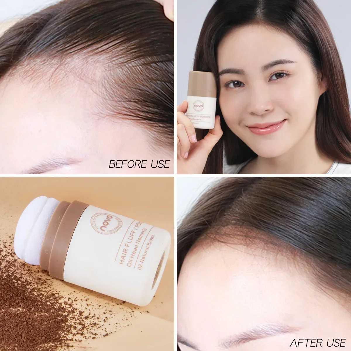 노보 헤어 플러피 파우더 - 오일 컨트롤 리프레싱 내추 - Hair Care Women 리뷰 및 가격