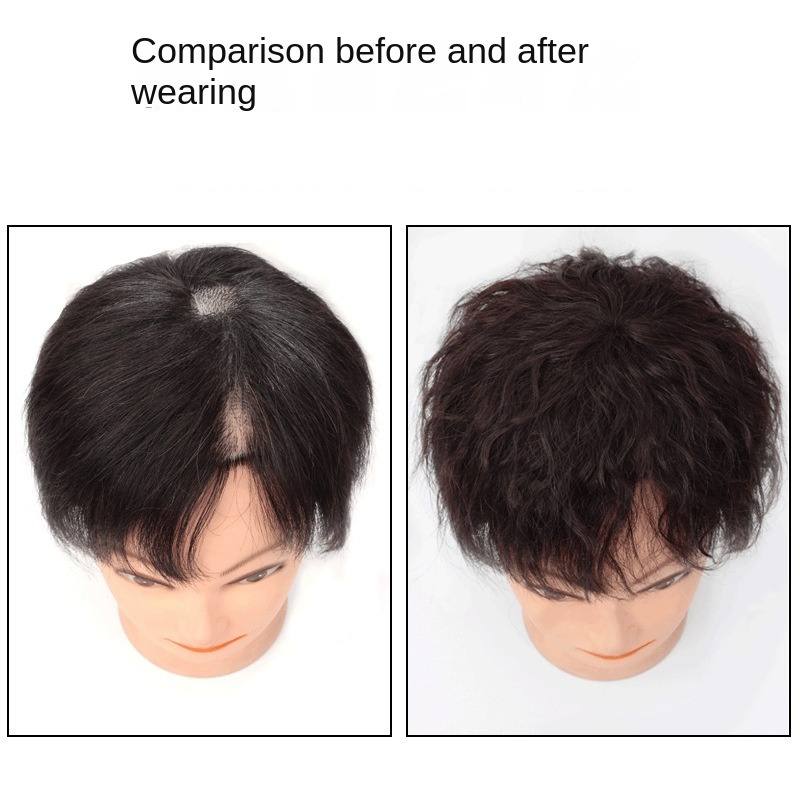 메커니즘 휴먼 헤어 6X6Cm 곱슬머리 가발 가볍고 통 - Hair Care Women 리뷰 및 가격