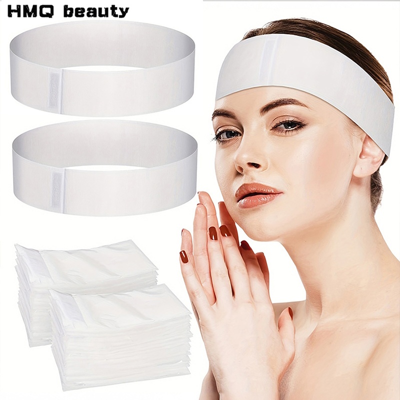 100/50/10pcs 일회용 얼굴 머리띠 스파 스트레 - Hair Care Women 리뷰 및 가격