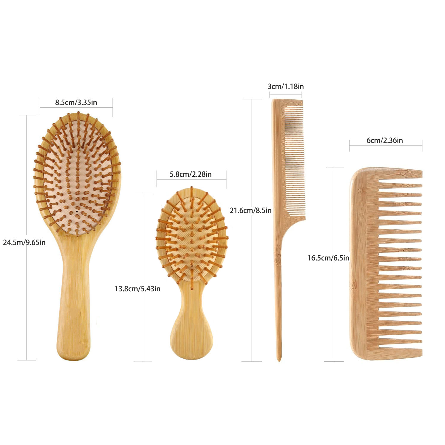 여성 남성용 대나무 헤어 브러쉬 빗 세트, 나무 와이드 - Detangling Wide Comb 리뷰 및 가격